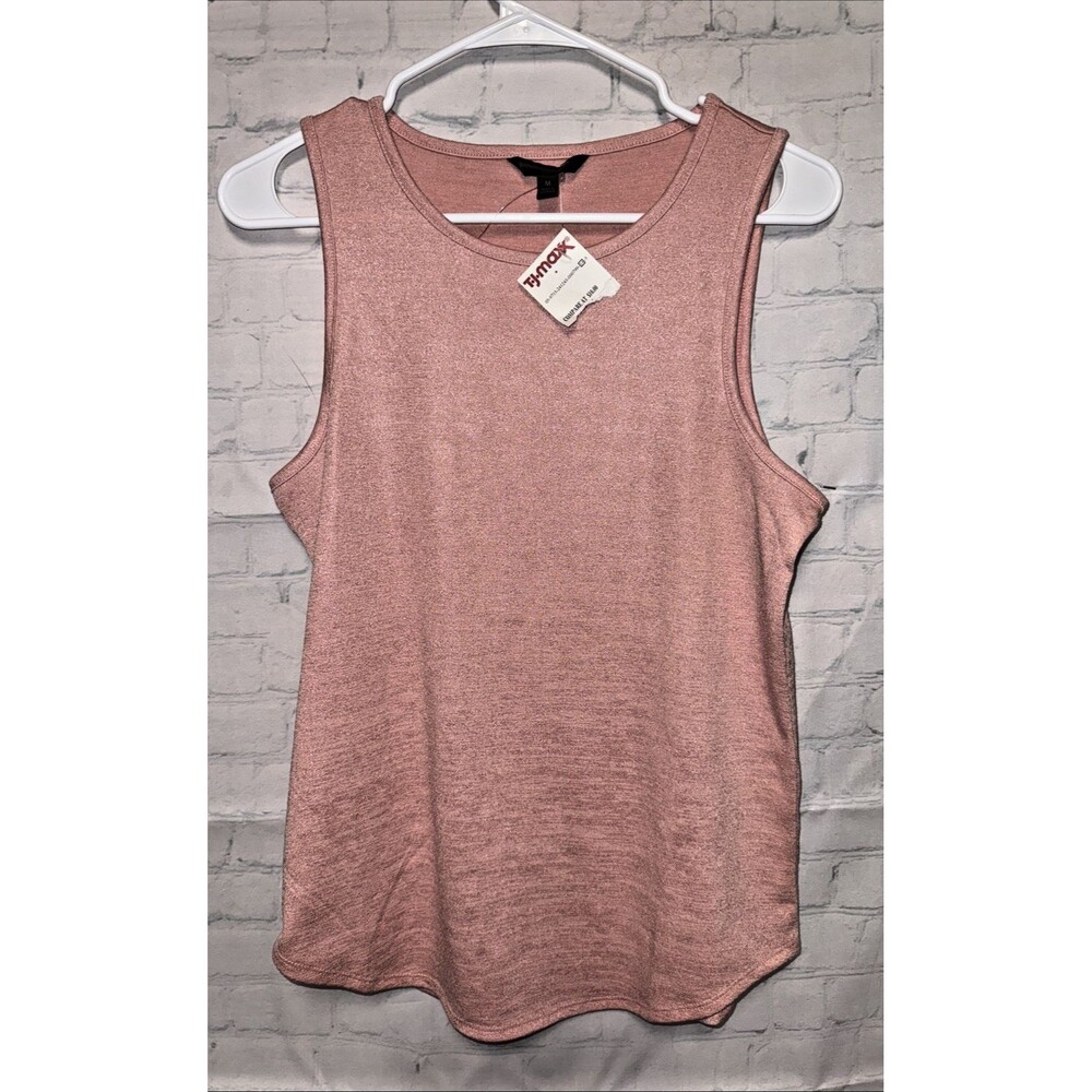 Banana Republic Women’s Shirt Size M Sleeveless Tank Crew Neck Pink sparkle NWT